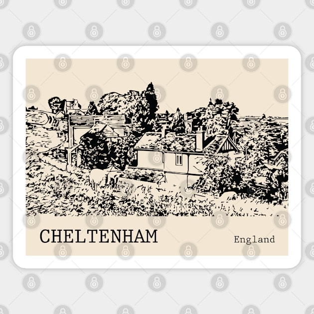 Cheltenham England Magnet by Lakeric